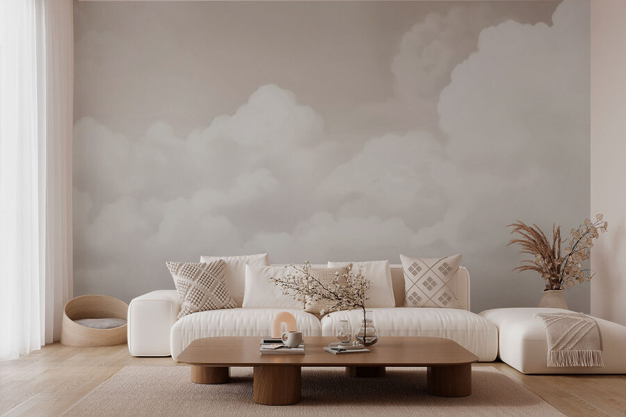 Céu nublado com nuvens
