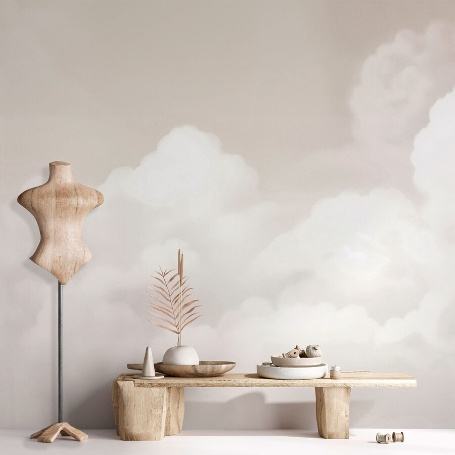Céu nublado com nuvens