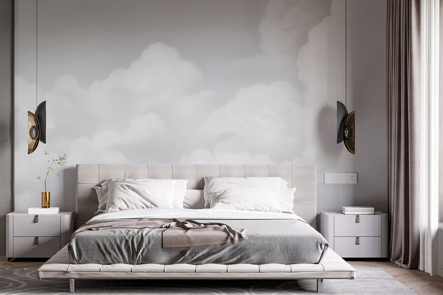 Céu nublado com muitas nuvens