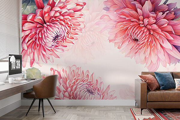 Flores vibrantes em tons suaves Flores vibrantes em tons suaves
