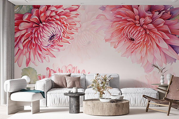 Flores vibrantes em tons suaves Flores vibrantes em tons suaves