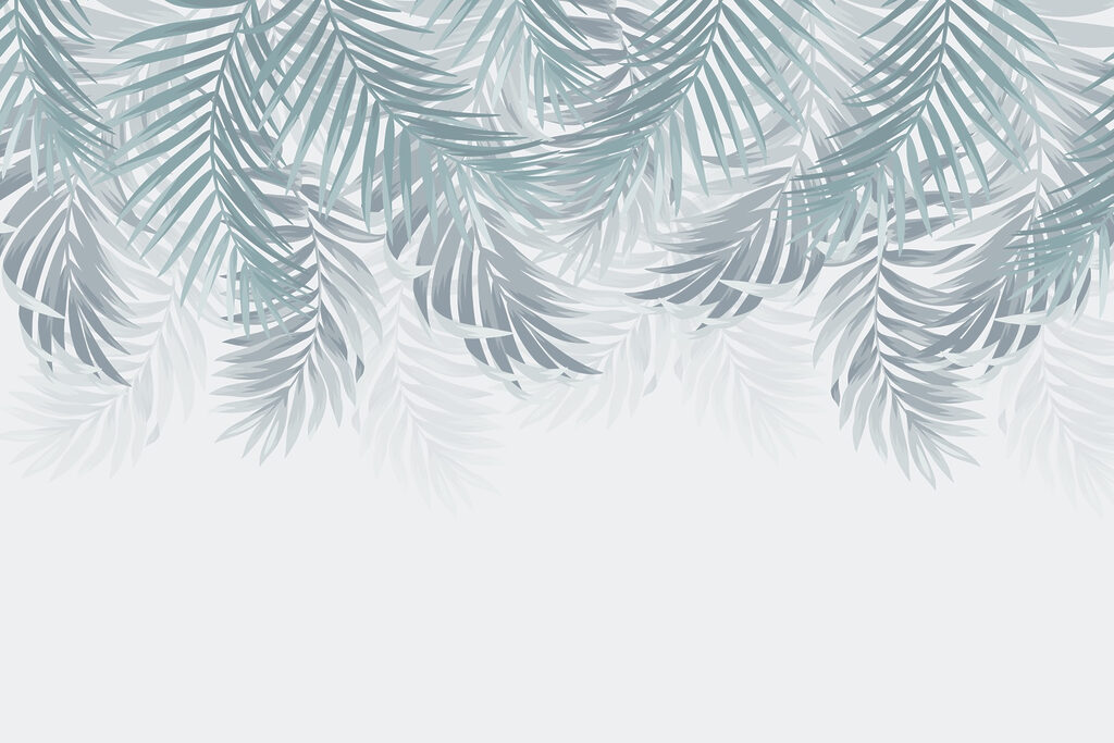 Grupo de folhas sobre um fundo branco Grupo de folhas sobre um fundo branco