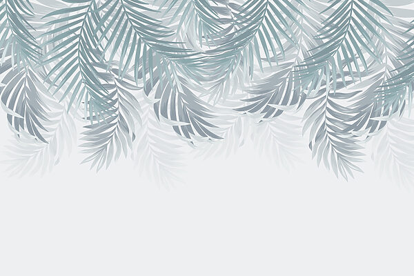 Grupo de folhas sobre um fundo branco Grupo de folhas sobre um fundo branco