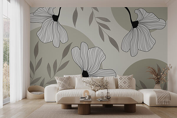 Elegância botânica em tons monocromáticos Elegância botânica em tons monocromáticos