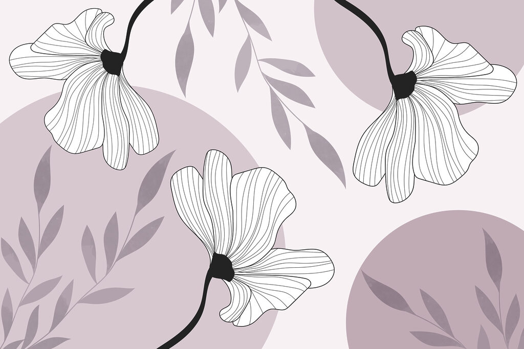 Flores delicadas em cores suaves Flores delicadas em cores suaves