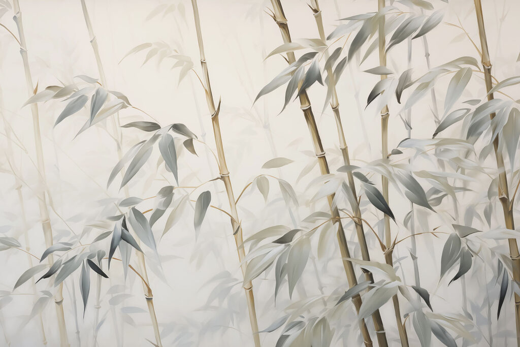 Bambu em tons suaves e serenos Bambu em tons suaves e serenos
