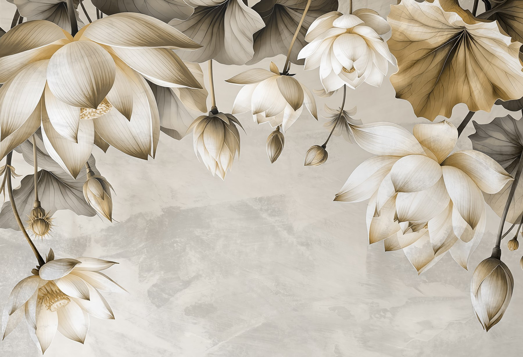 Delicate blooms on a subtle backdrop Delicate blooms on a subtle backdrop