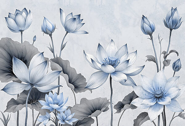 Flores delicadas em tons suaves Flores delicadas em tons suaves