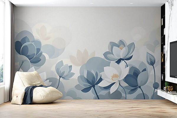 Flores serenas em tons suaves Flores serenas em tons suaves
