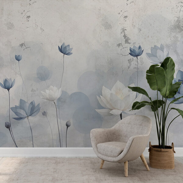 Papel de parede com flores Papel de parede com flores