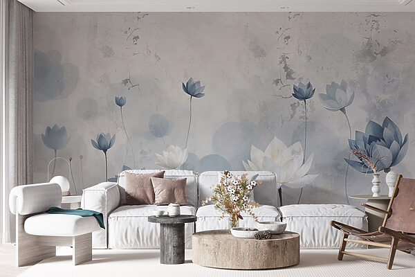 Papel de parede com flores Papel de parede com flores