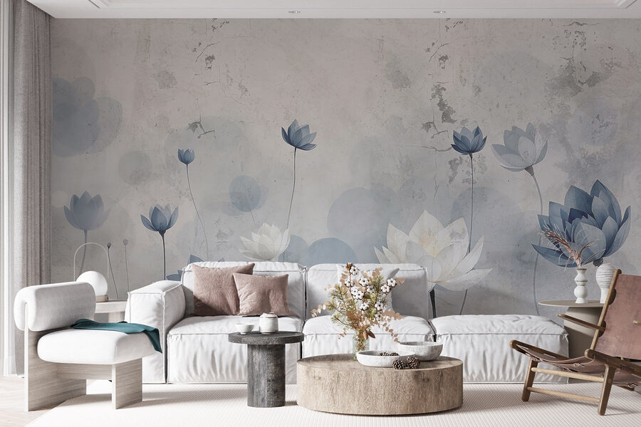 Papel de parede com flores Papel de parede com flores