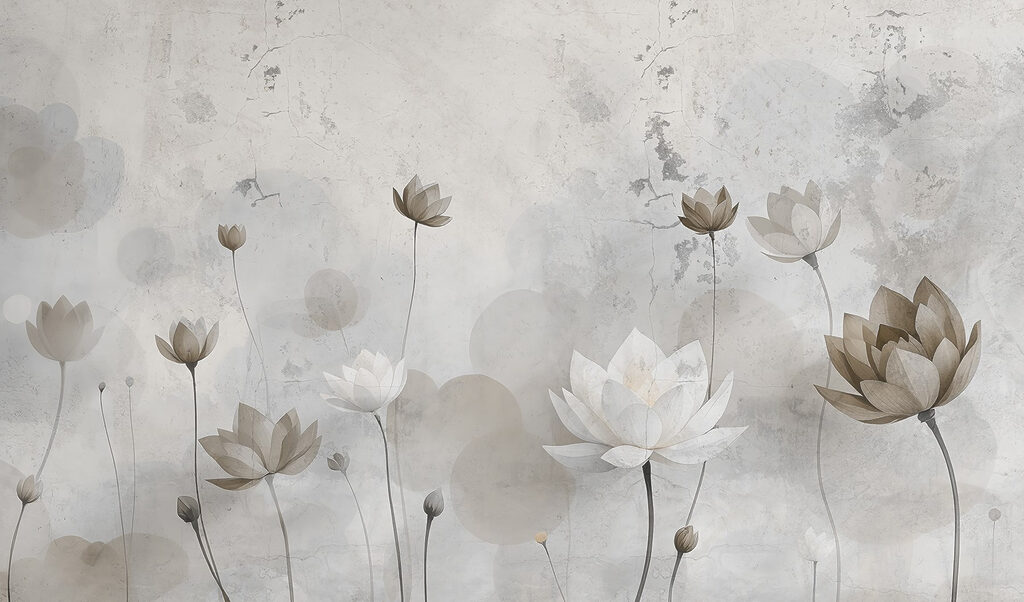 Papel de parede com flores Papel de parede com flores