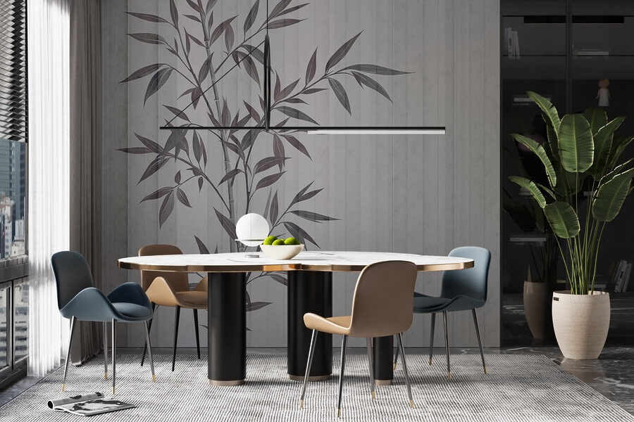 Planta com folhas