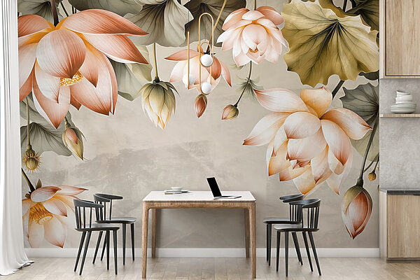 Flores delicadas em tons suaves Flores delicadas em tons suaves