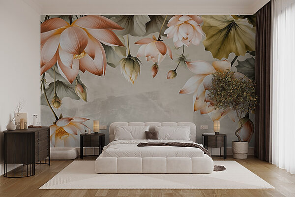 Flores delicadas em tons suaves Flores delicadas em tons suaves