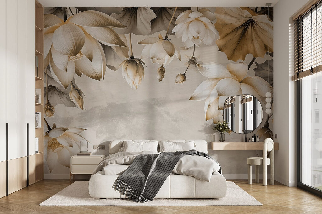 Delicate blooms on a subtle backdrop Delicate blooms on a subtle backdrop