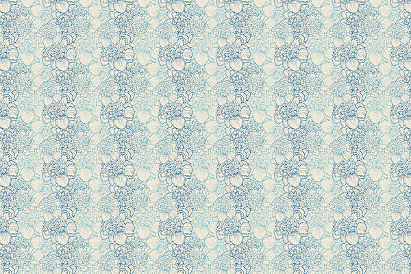Padrão de flores azuis e brancas Padrão de flores azuis e brancas