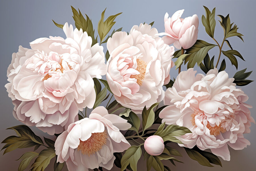 Grupo de flores brancas