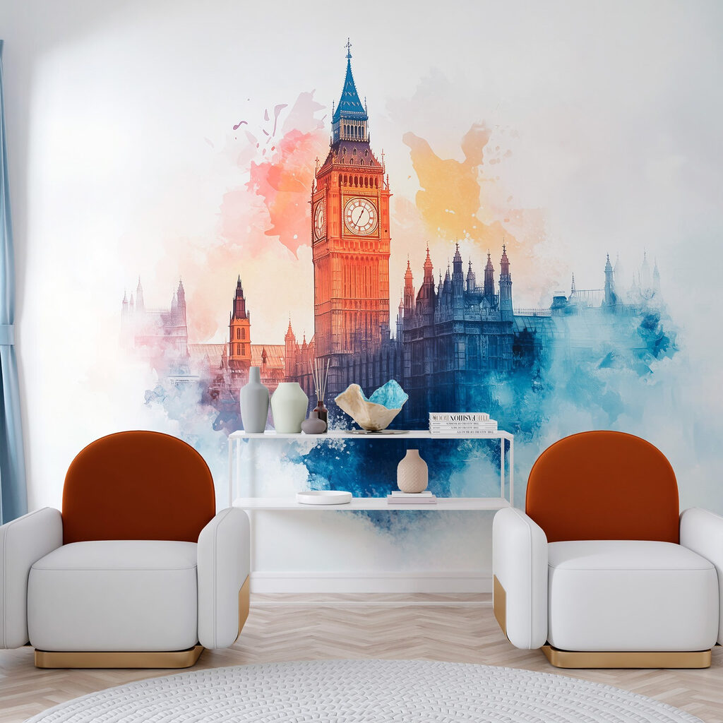 Clock tower in the clouds Clock tower in the clouds