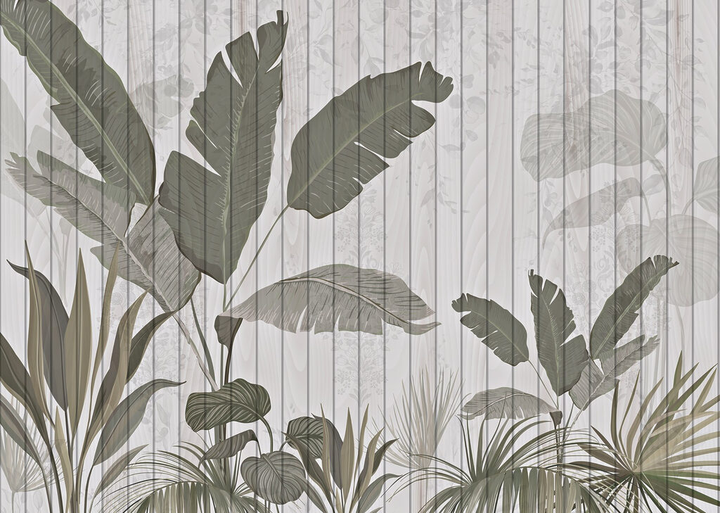 Papel de parede com folhas e plantas Papel de parede com folhas e plantas