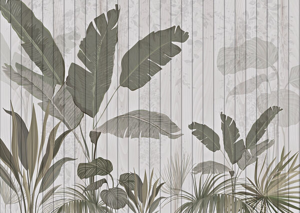Papel de parede com folhas e plantas Papel de parede com folhas e plantas