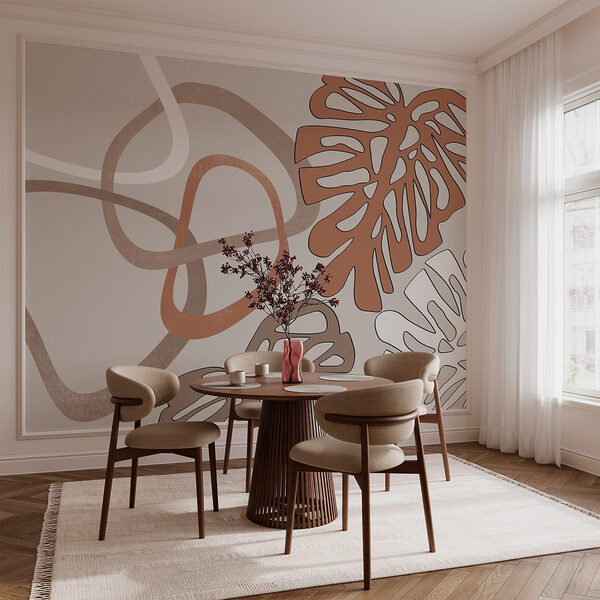Linhas elegantes e formas orgânicas combinadas. Linhas elegantes e formas orgânicas combinadas.