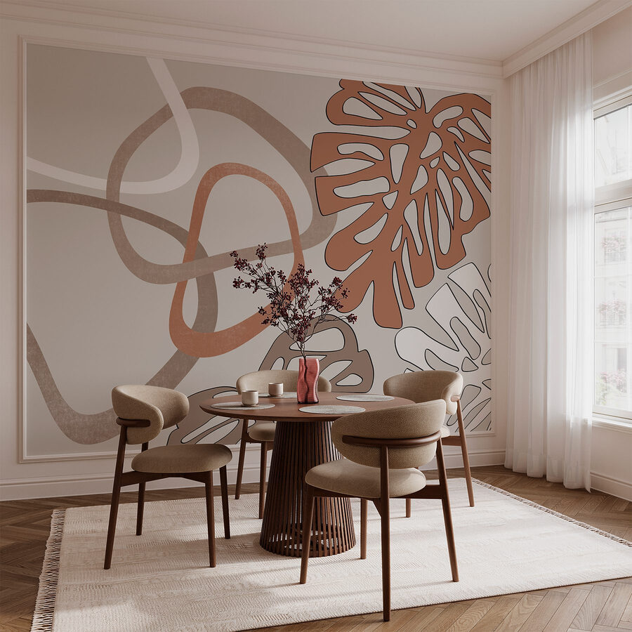 Linhas elegantes e formas orgânicas combinadas. Linhas elegantes e formas orgânicas combinadas.