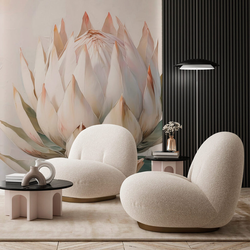 Delicate petals in soft hues