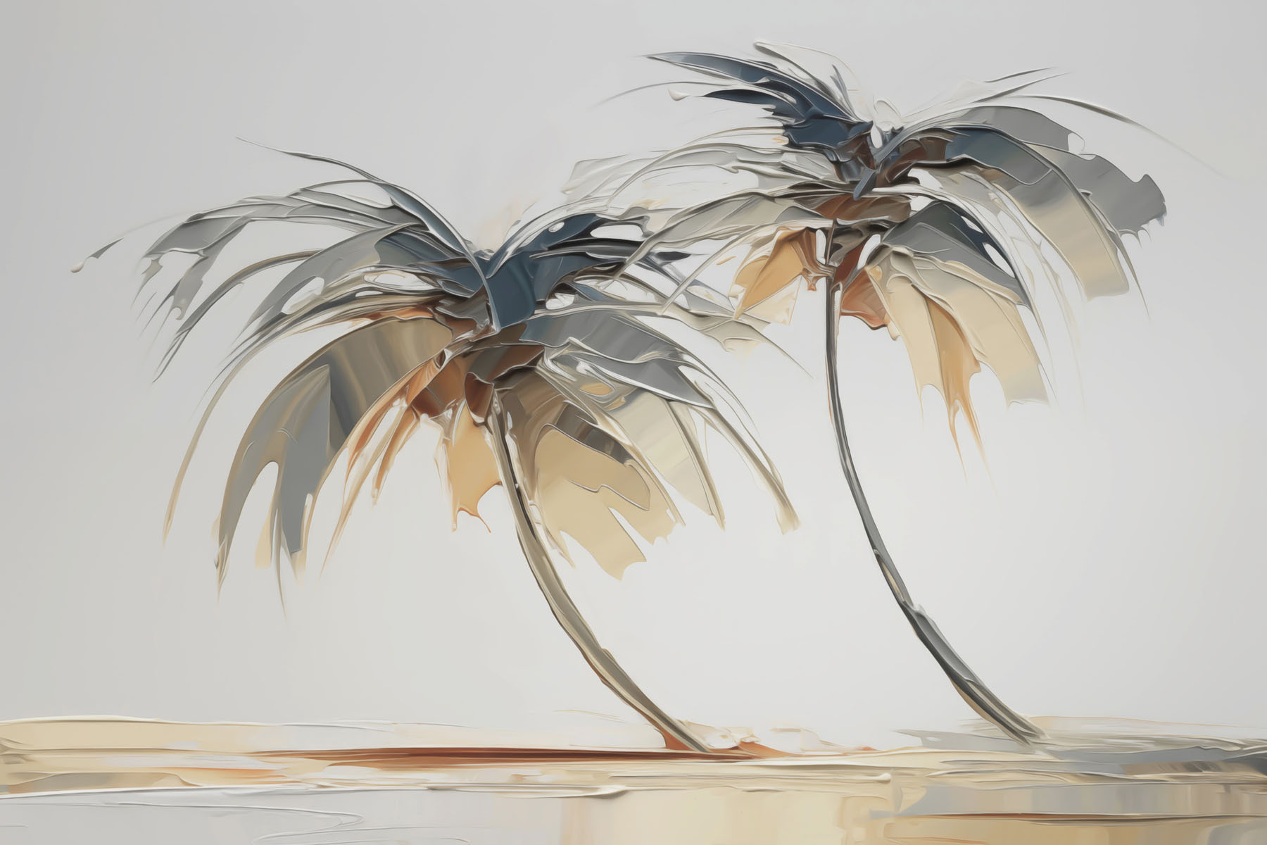 Palm trees on a beach Palm trees on a beach