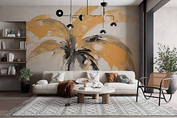Pintura de uma palmeira Pintura de uma palmeira