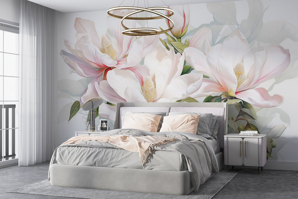 Elegant blooms in soft pastel hues Elegant blooms in soft pastel hues