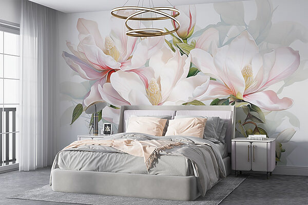 Flores elegantes em tons pastel suaves Flores elegantes em tons pastel suaves
