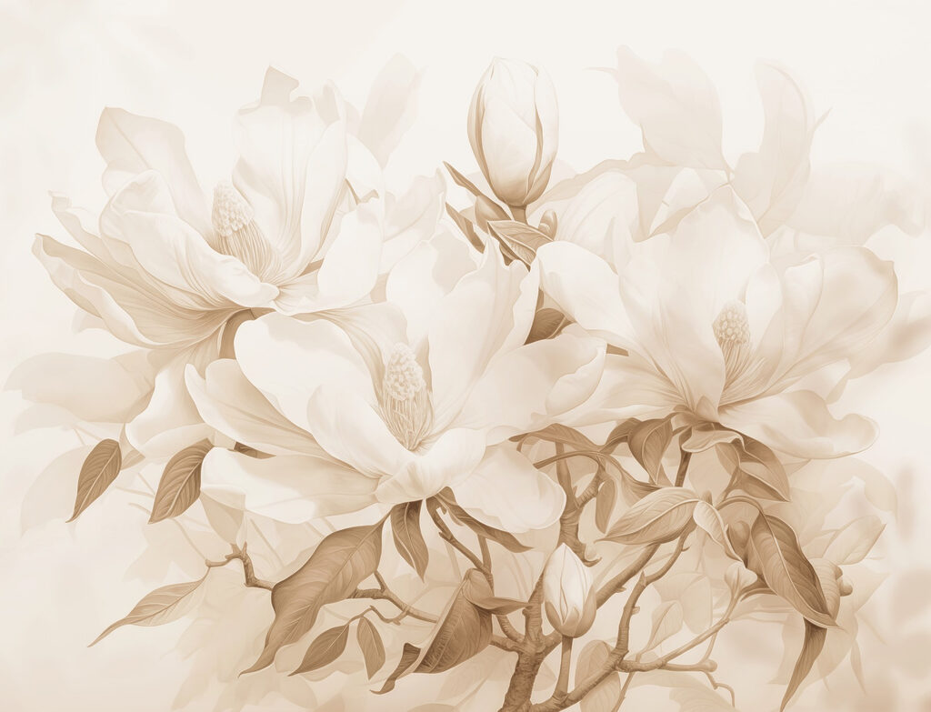 Flores delicadas em tons suaves Flores delicadas em tons suaves