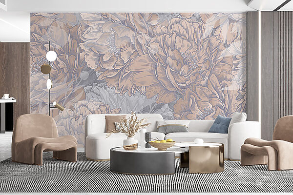 Elegância nos padrões de design floral Elegância nos padrões de design floral
