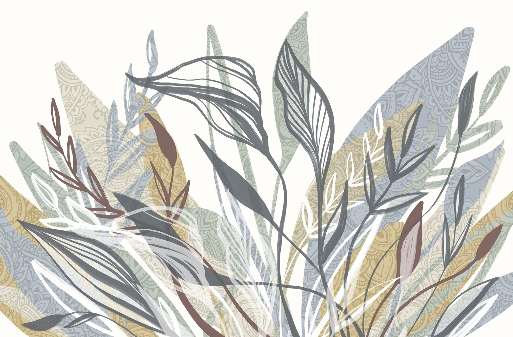 Elegant foliage with intricate patterns Elegant foliage with intricate patterns