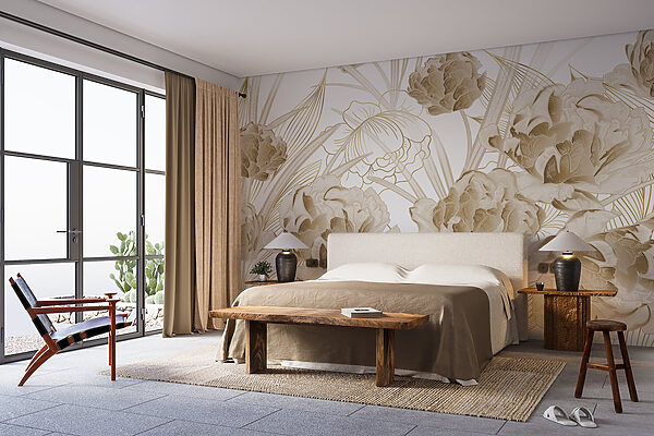 Design floral elegante em tons suaves Design floral elegante em tons suaves