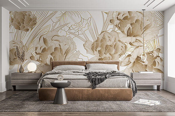 Design floral elegante em tons suaves Design floral elegante em tons suaves