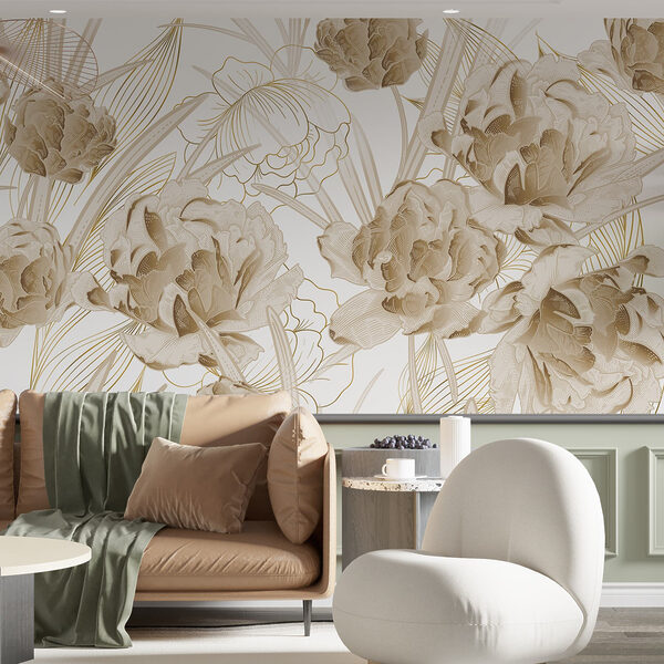 Design floral elegante em tons suaves Design floral elegante em tons suaves