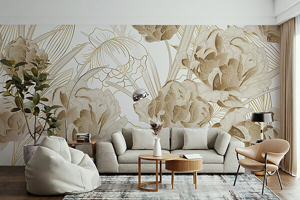 Design floral elegante em tons suaves Design floral elegante em tons suaves
