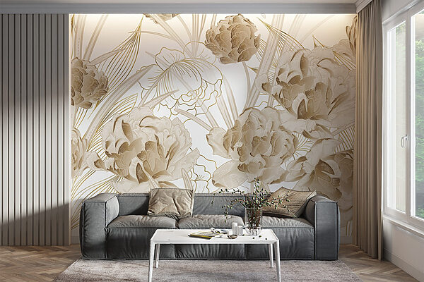 Design floral elegante em tons suaves Design floral elegante em tons suaves