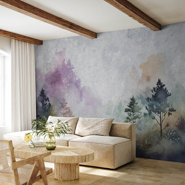 Pintura de árvores e arbustos Pintura de árvores e arbustos