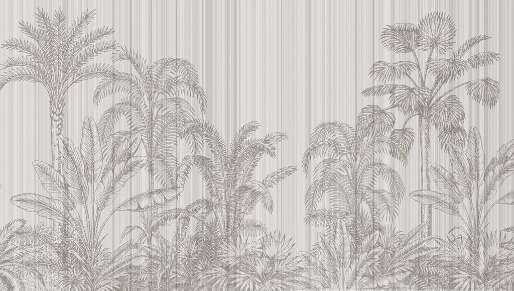 Folhagem tropical em tons suaves Folhagem tropical em tons suaves