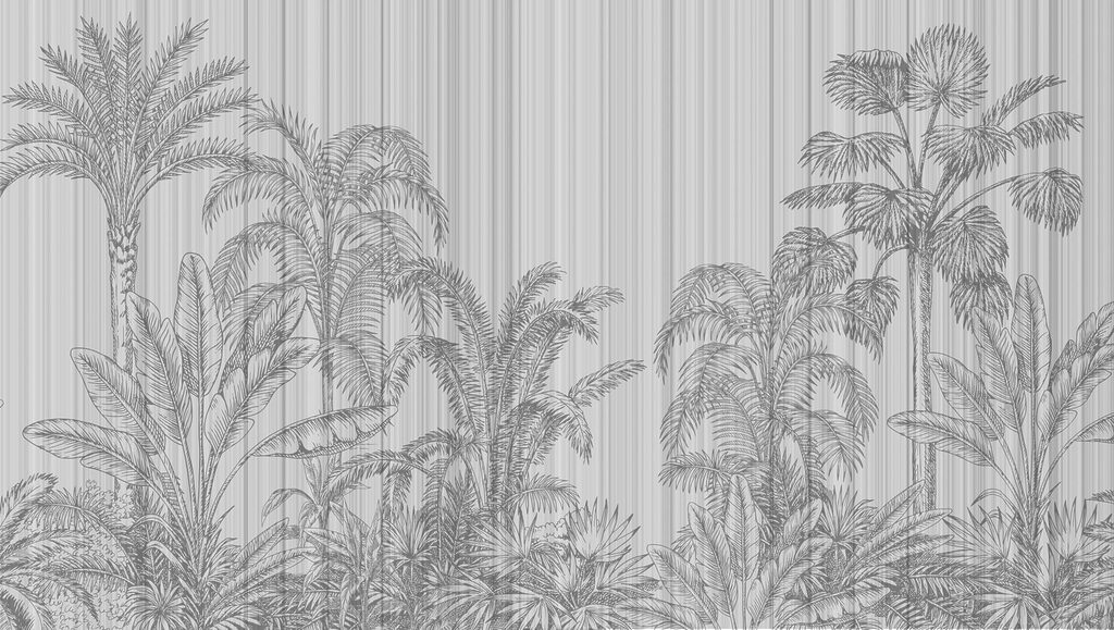 Fundo cinzento e branco com palmeiras Fundo cinzento e branco com palmeiras