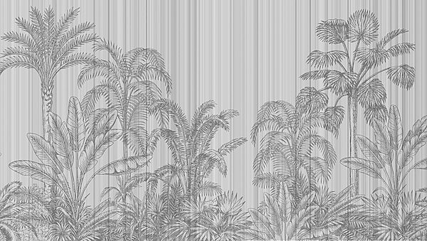 Fundo cinzento e branco com palmeiras Fundo cinzento e branco com palmeiras