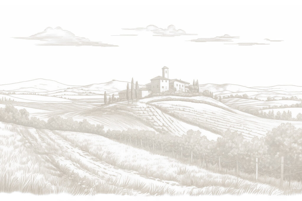 Paisagem com uma casa e campos Paisagem com uma casa e campos
