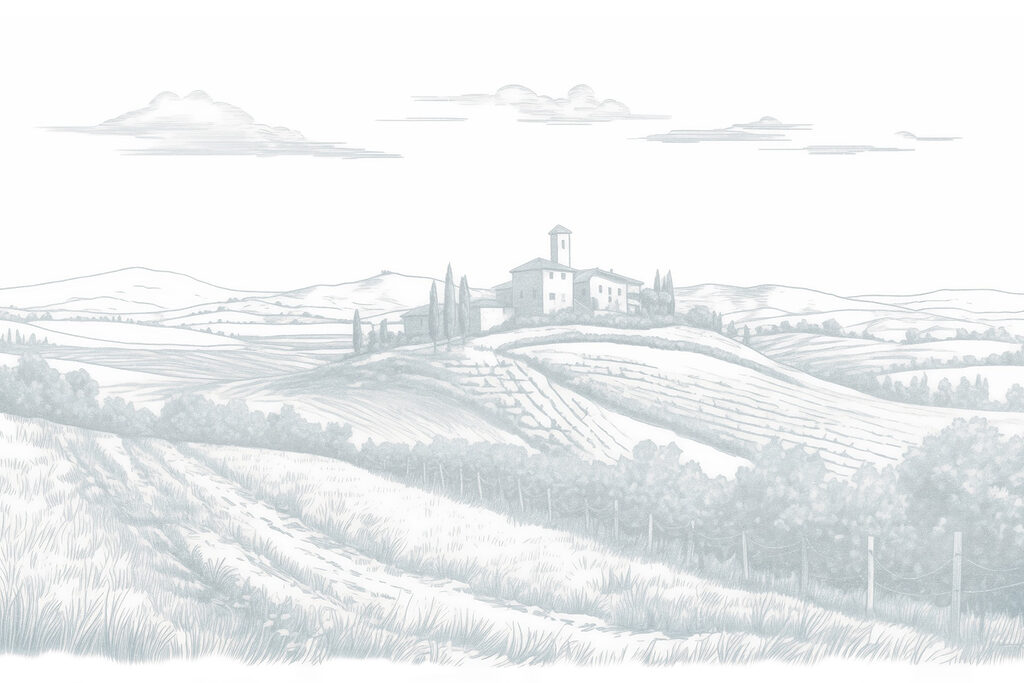 Paisagem com uma casa e árvores Paisagem com uma casa e árvores
