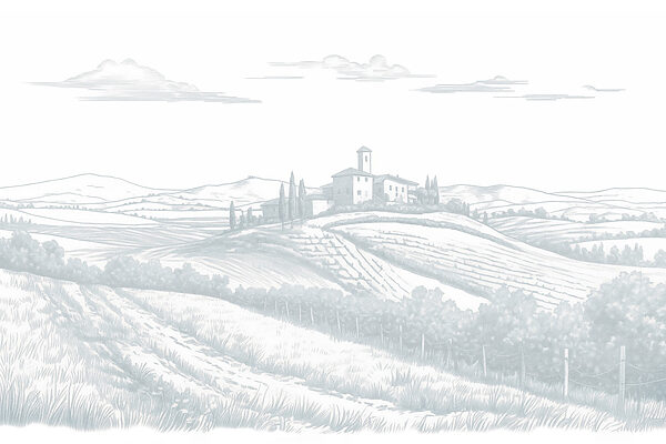 Paisagem com uma casa e árvores Paisagem com uma casa e árvores