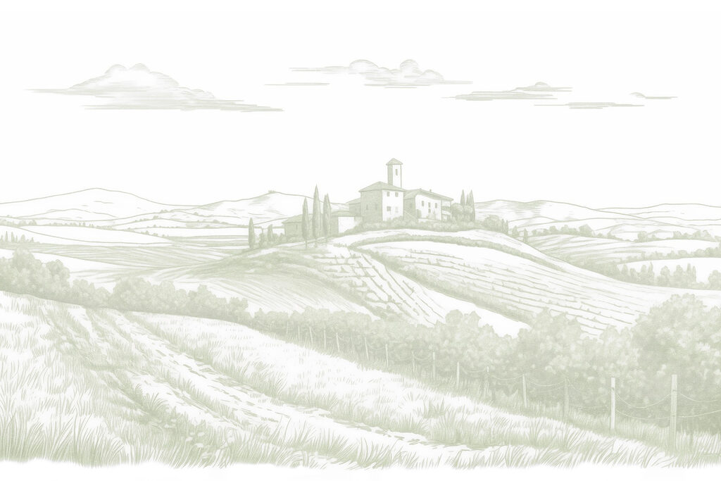 Paisagem com uma casa e campos Paisagem com uma casa e campos