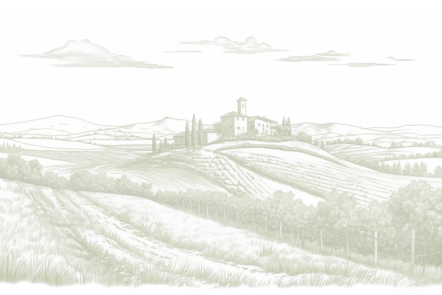 Paisagem com uma casa e campos Paisagem com uma casa e campos